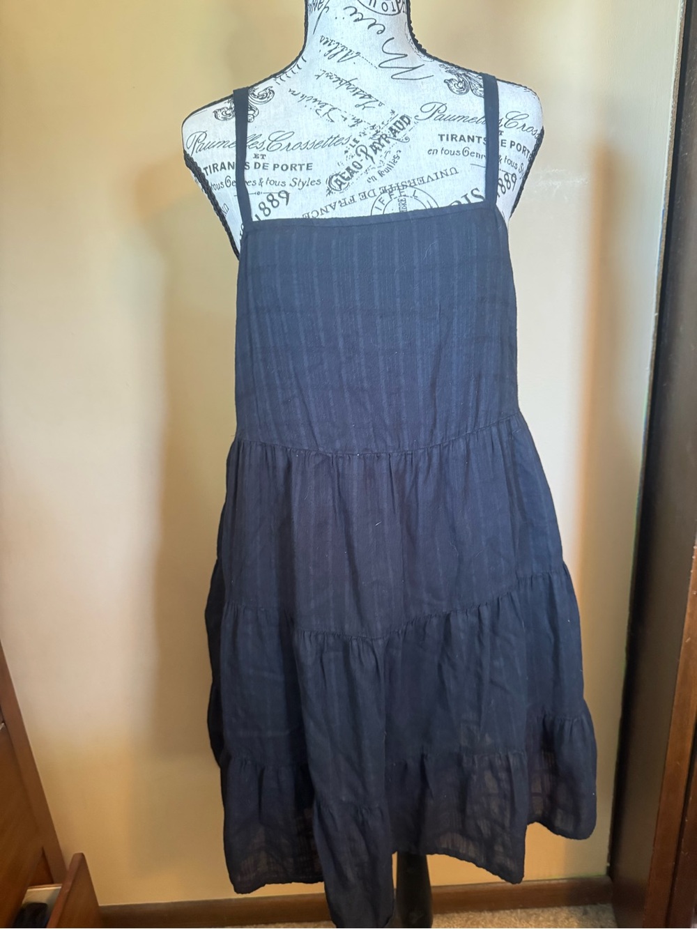 Old Navy navy blue tiered sundress
